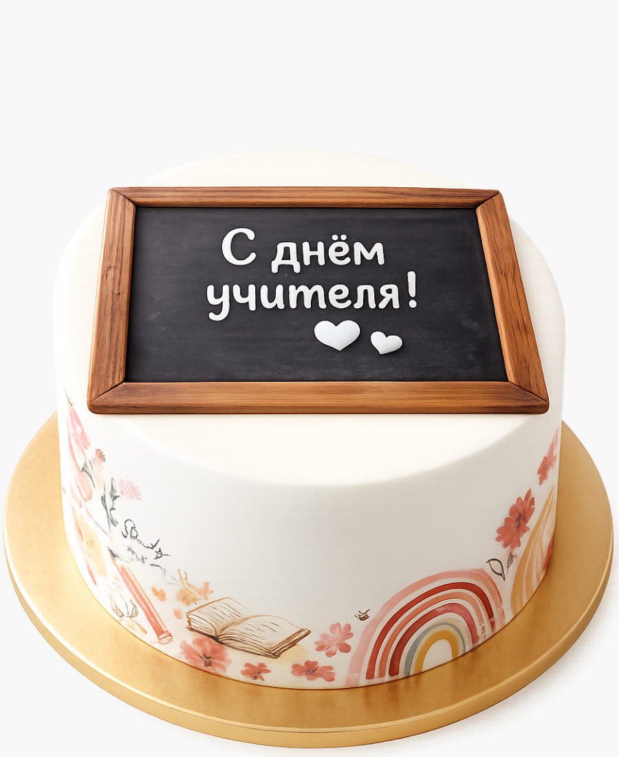 Торт на День учителя Школьная доска Фото