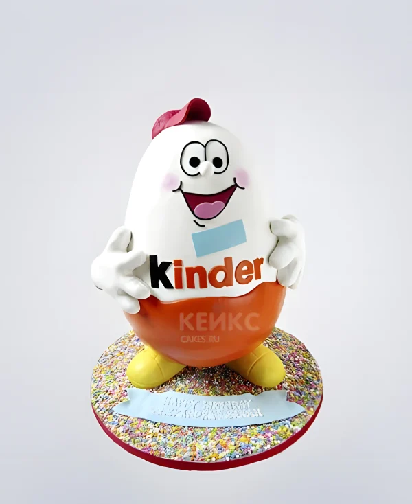 Торт яйцо Киндер Сюрприз Фото