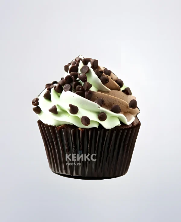 Капкейки с шоколадными капельками для дедушки Фото