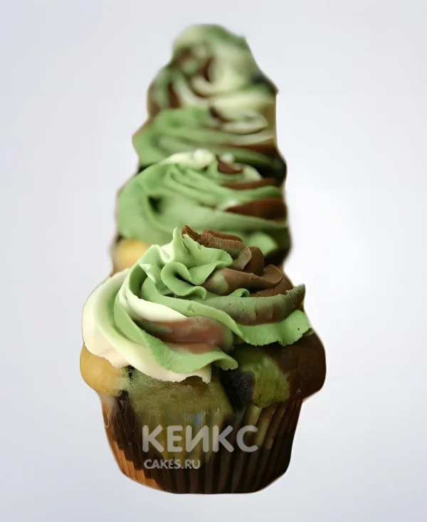 Капкейки на дембель цвета хаки Фото