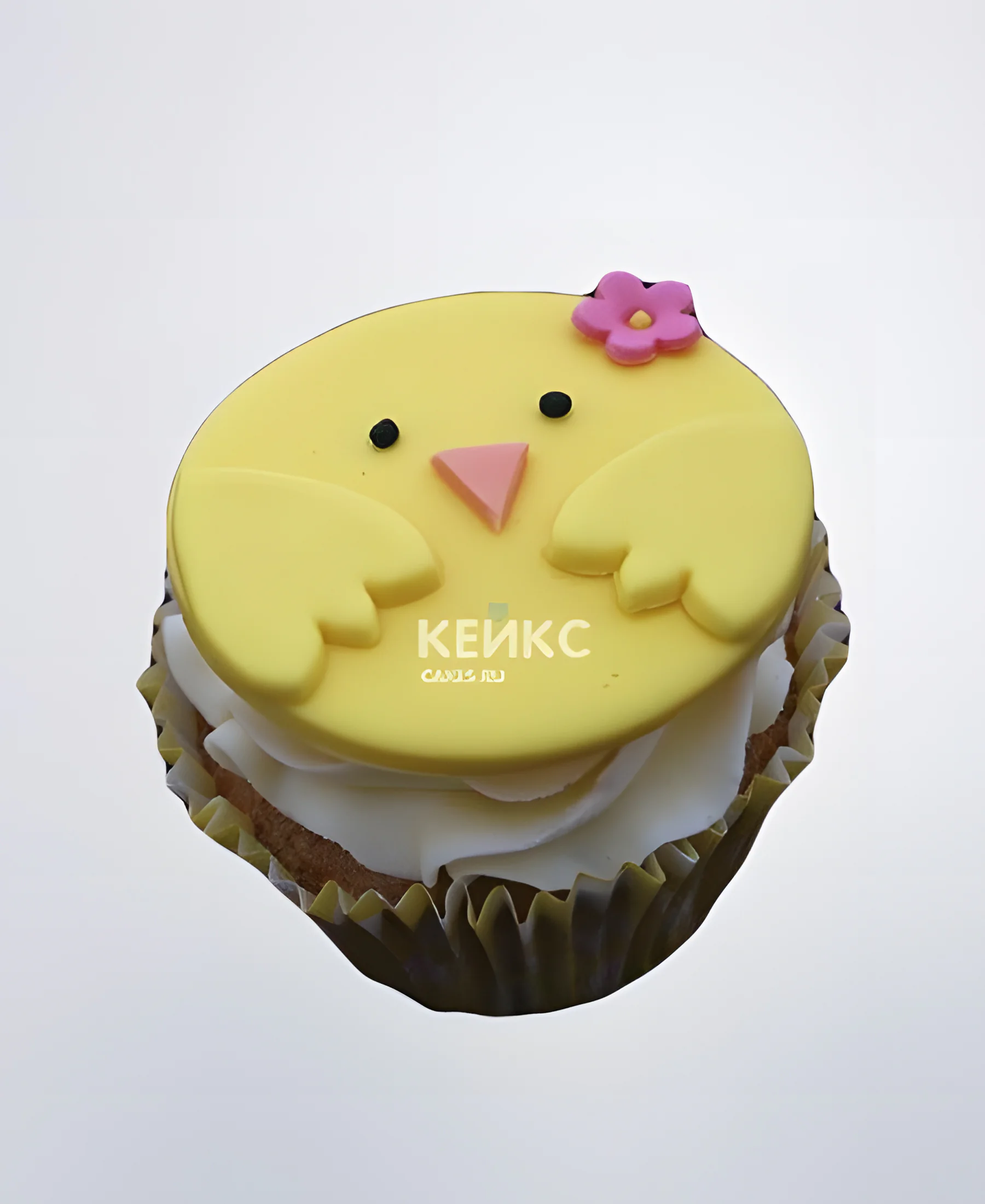 Очаровательные капкейки с цыпленком на годик Фото