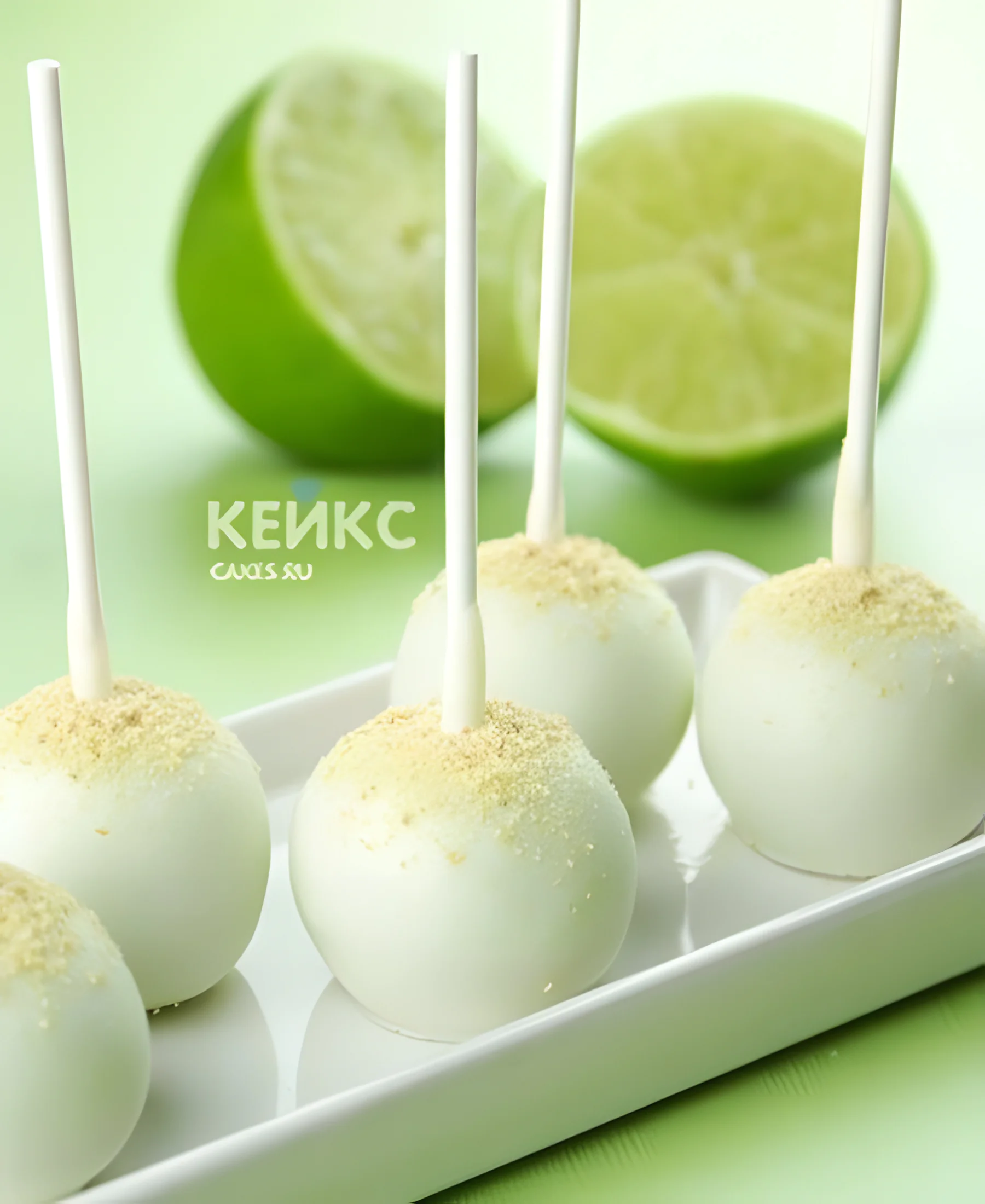 Капкейки кейк попсы белые с посыпкой Фото