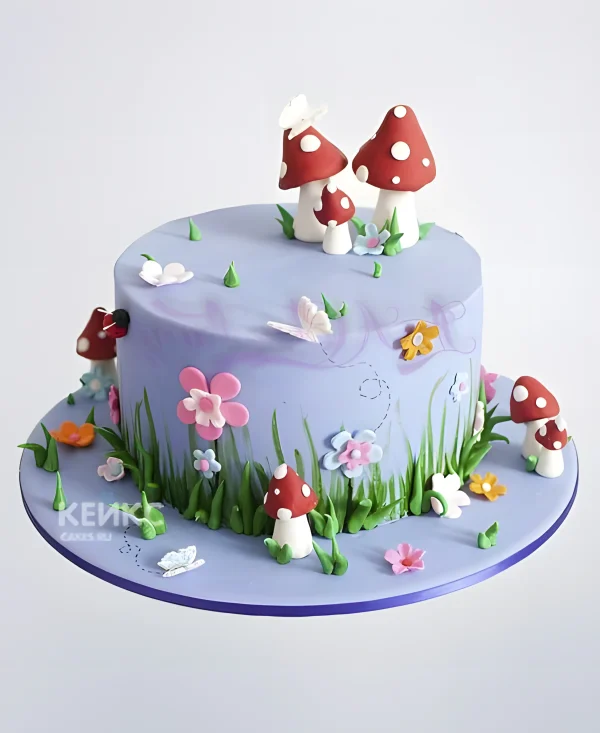Лиловый торт Сказочная поляна Фото