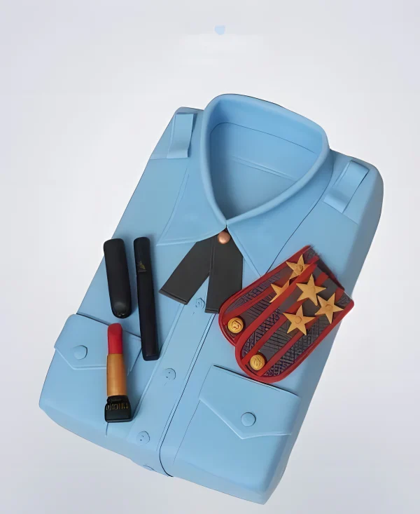 Торт для полицейского в виде формы Фото