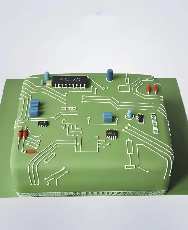 Торт для айтишника в виде микросхемы Фото