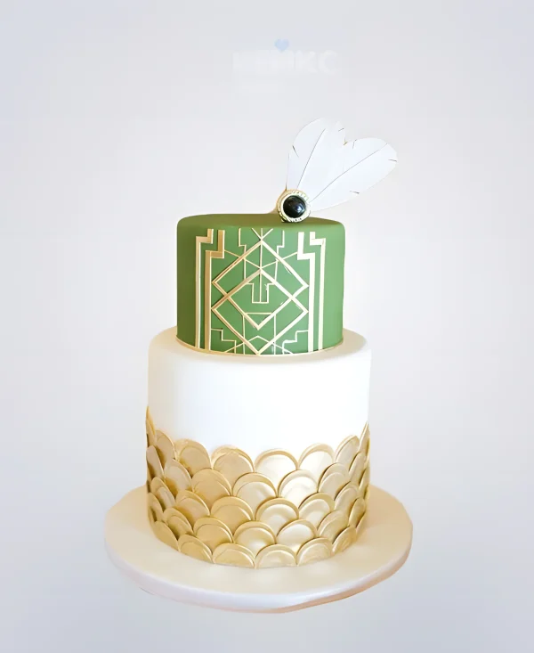 Необычный торт на корпоратив в стиле Гетсби Фото