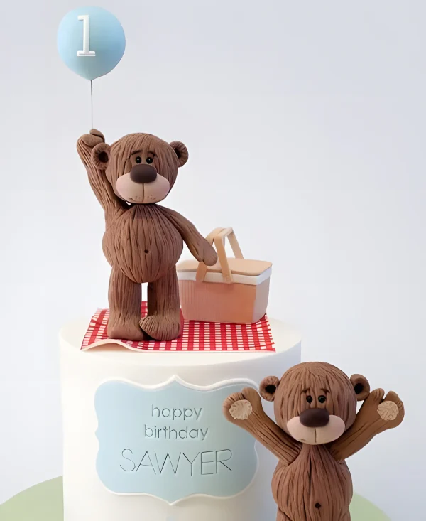 Торт с Медвежатами на пикнике Фото