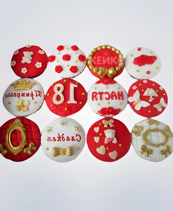 Капкейки на 18 лет девушке Фото