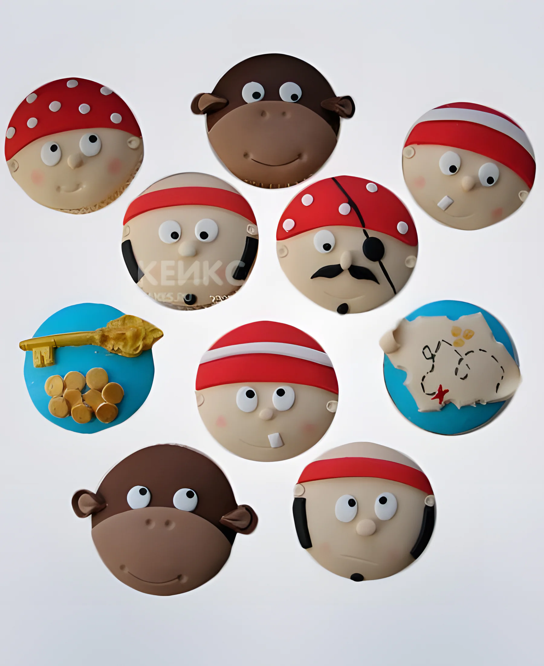 Пиратские капкейки для детей Фото