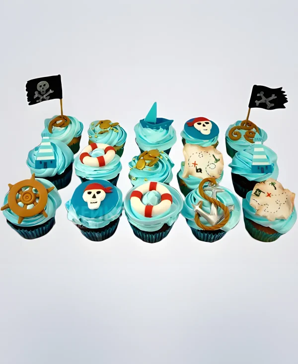 Капкейки в пиратском стиле Фото