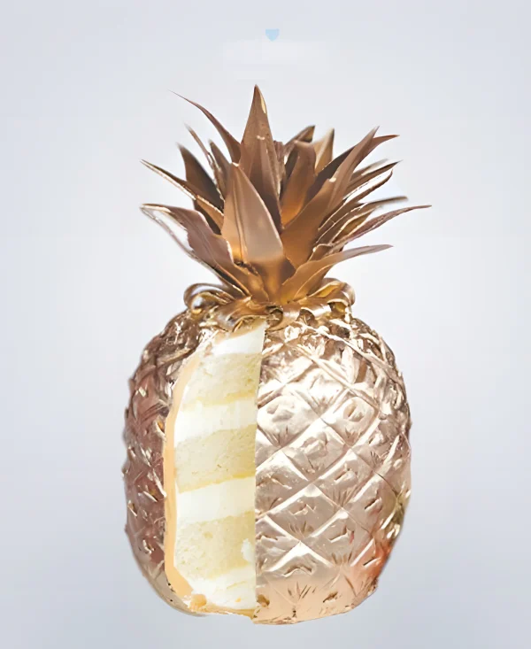 Торт 3D Золотой ананас Фото
