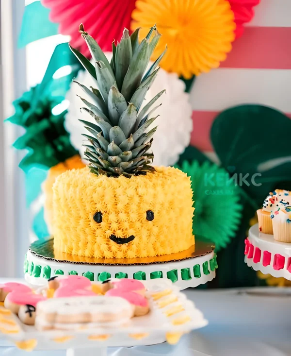 Торт в форме ананаса Фото