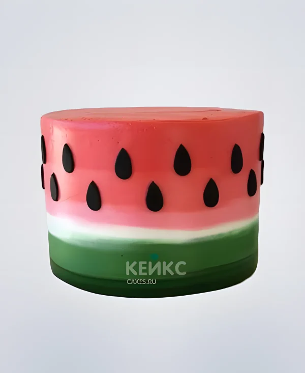 Недорогой торт арбуз Фото