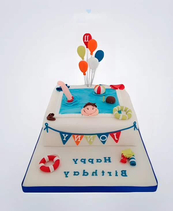 Торт бассейн с шариками Фото