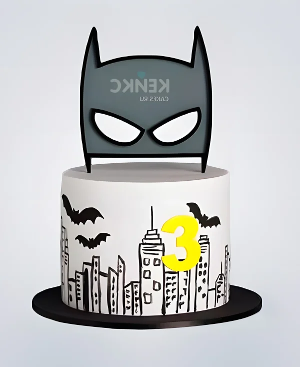 Торт Бэтмен на 3 года мальчику Фото