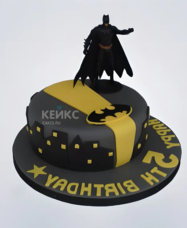 Торт Бэтмен и луч Фото