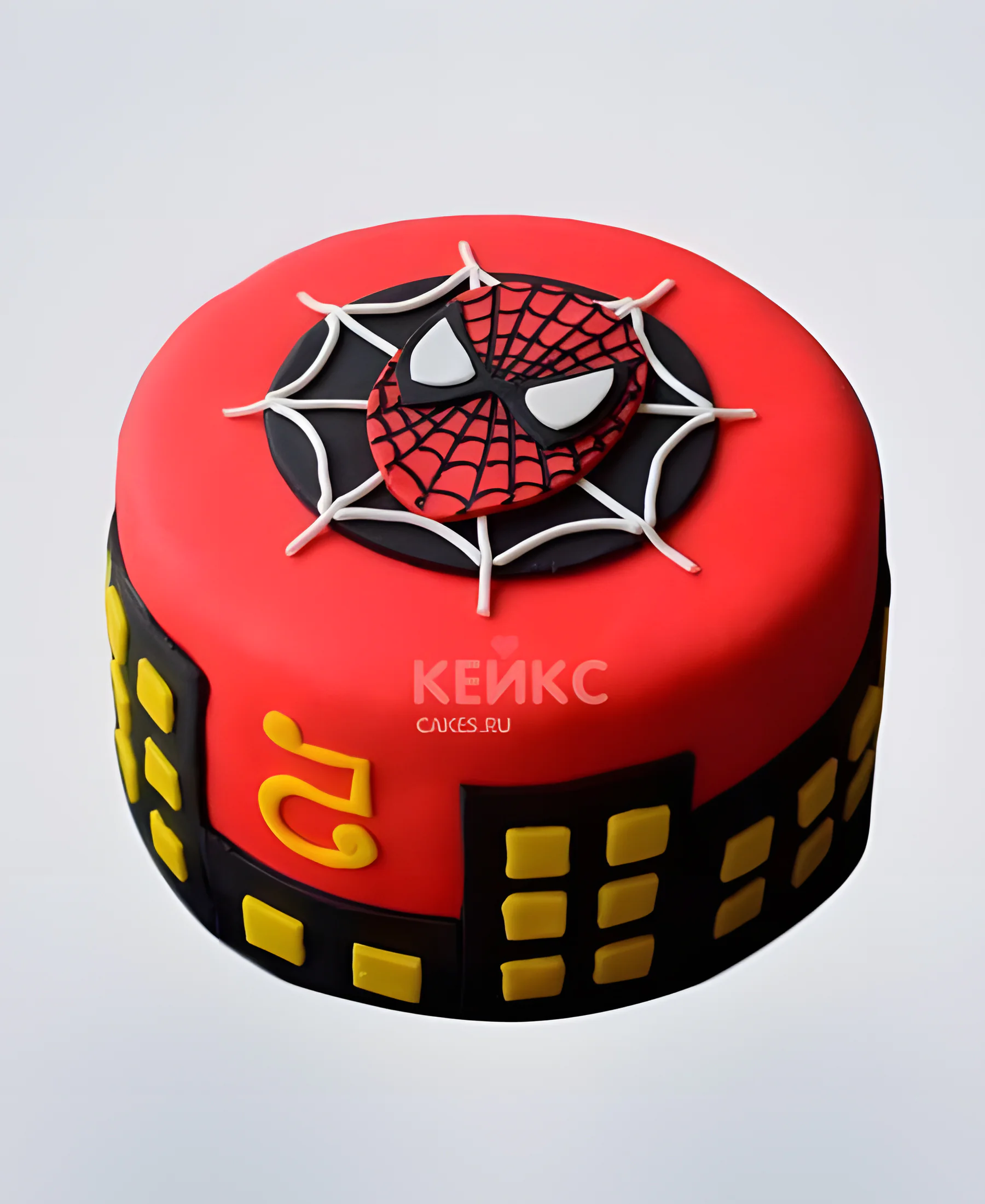 Красный торт Человек паук Фото