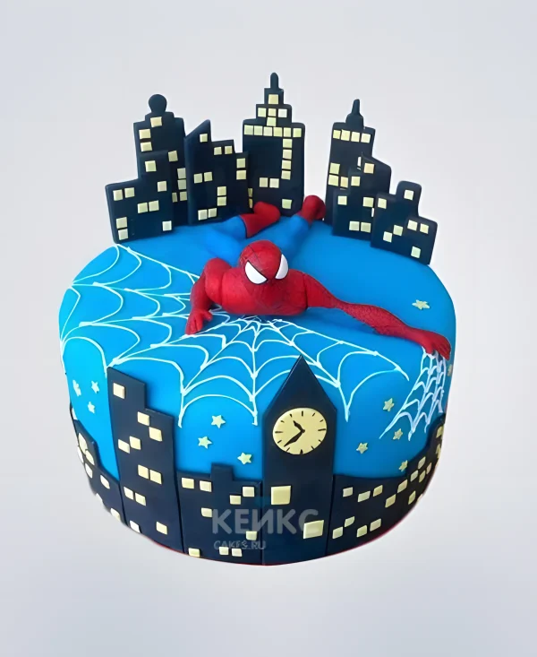 Торт Человек паук в городе Фото
