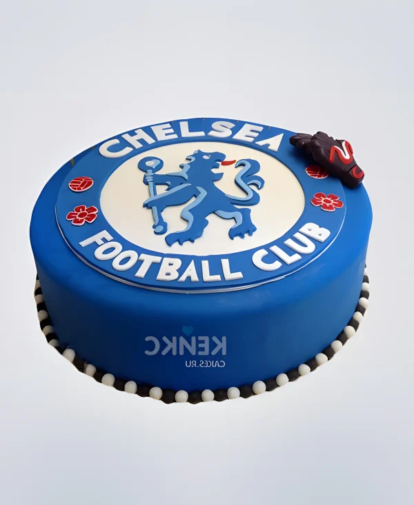 Торт для футбольного фаната ФК Челси Фото