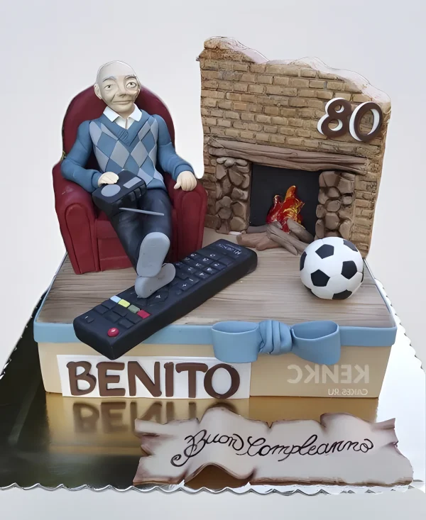 Торт для дедушки на юбилей 80 лет Фото