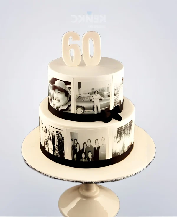 Торт на день рождения 60 лет дедушке с фото Фото