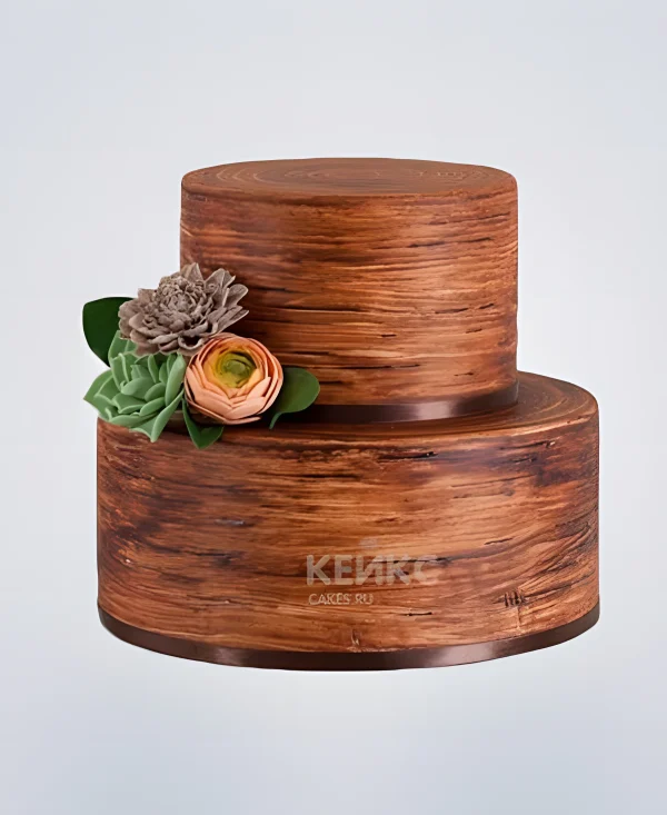 Торт деревенский в стиле минимализм Фото