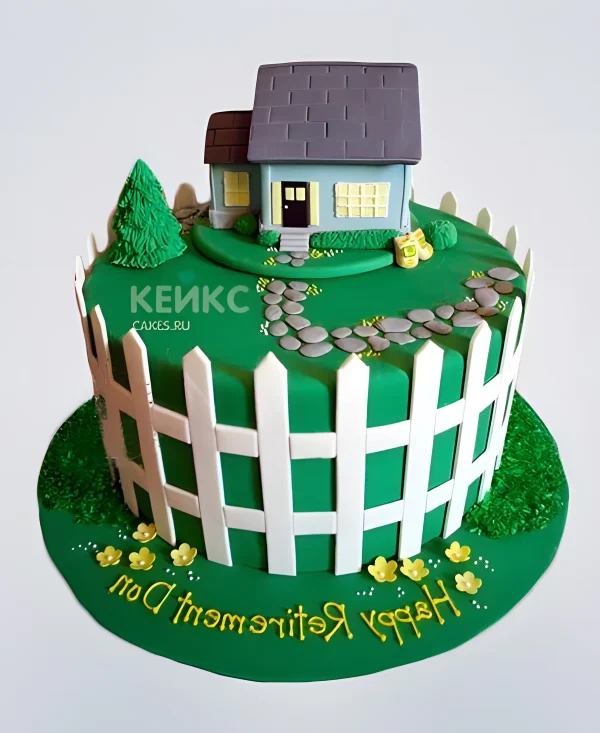Торт с домиком на день рождения Фото
