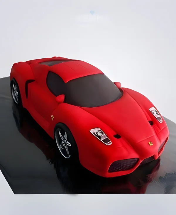 Торт в виде Феррари красный Фото