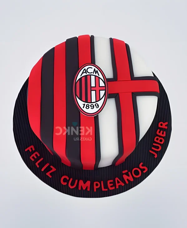 Торт в стиле ФК Милан Фото