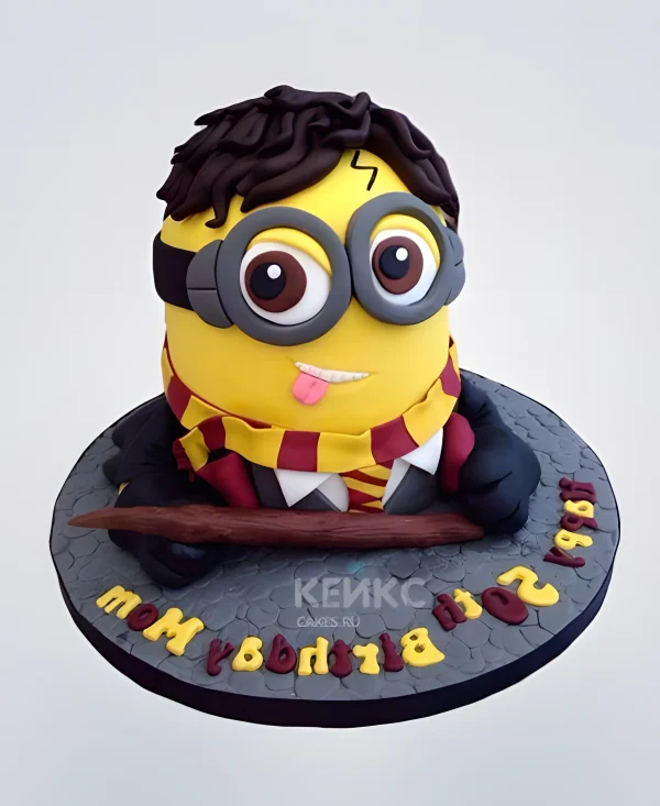 Прикольный торт Гарри Поттер Фото