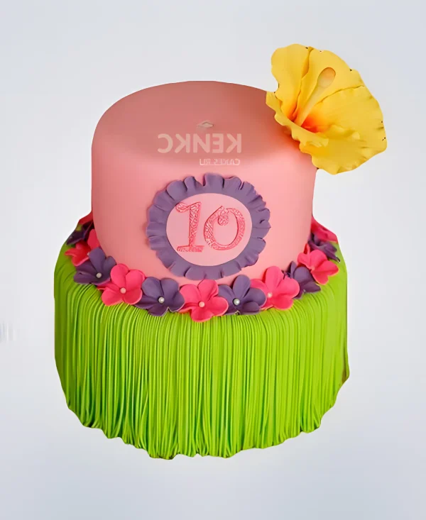 Торт гавайская вечеринка на день рождения Фото