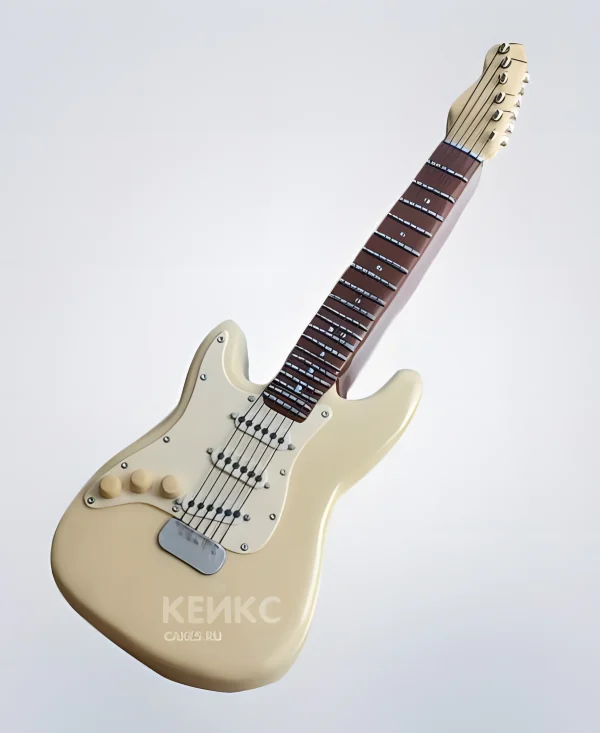 Торт в виде гитары Фото