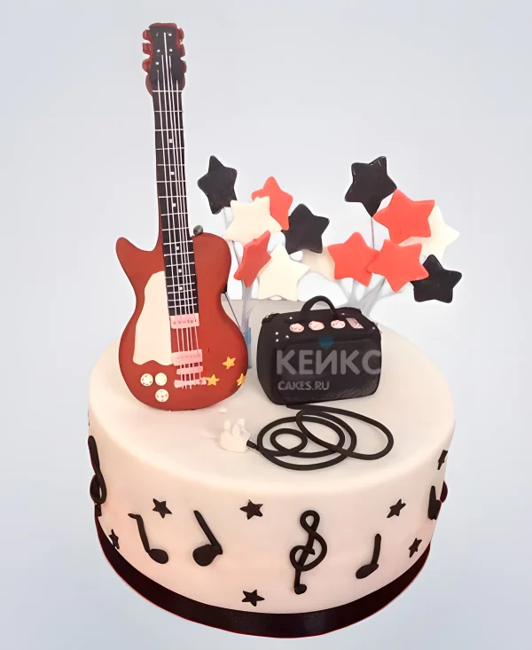 Торт музыканту-гитаристу Фото