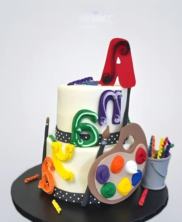 Торт для дизайнера художника Фото