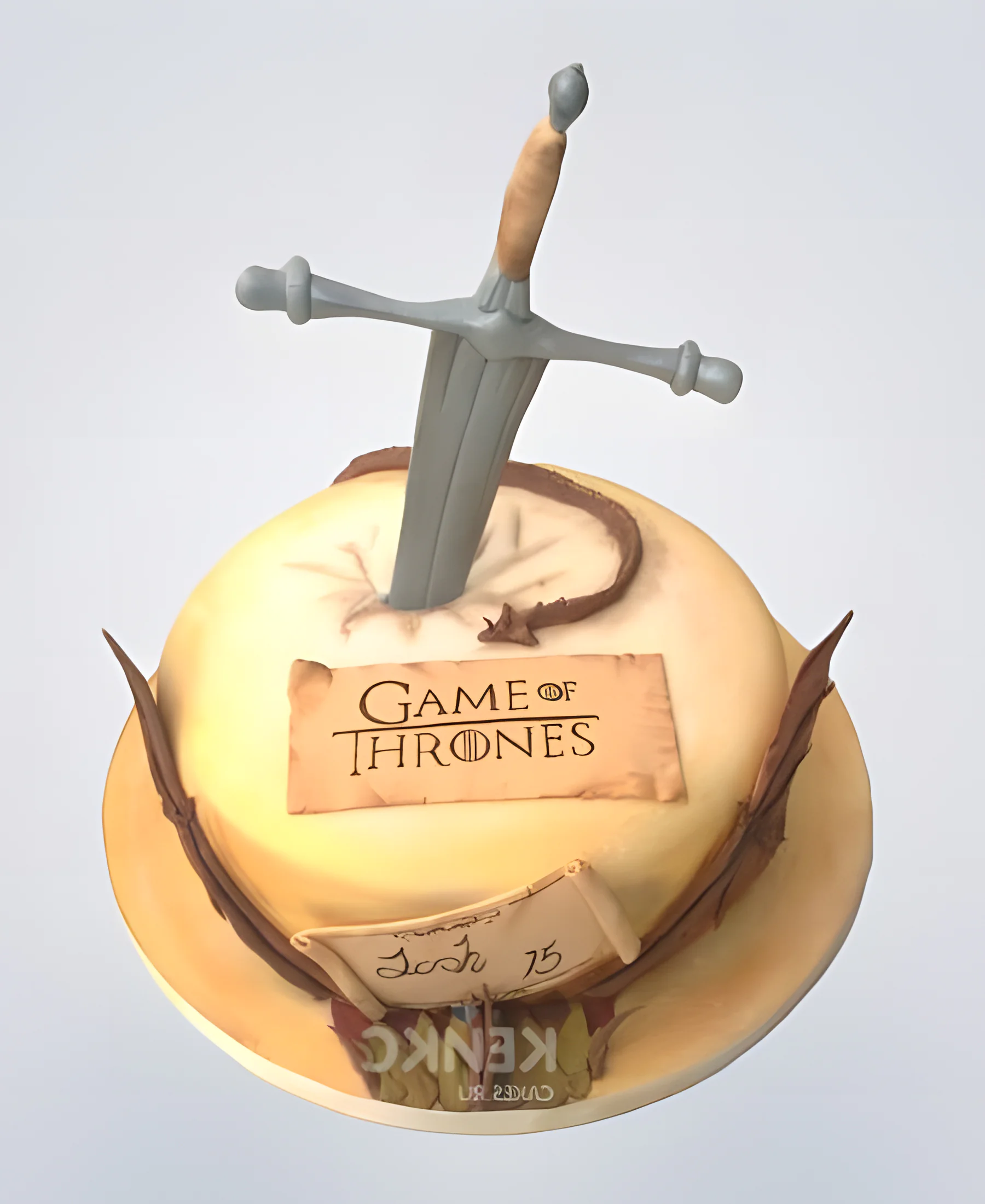 Песочный торт с игрой престолов Фото