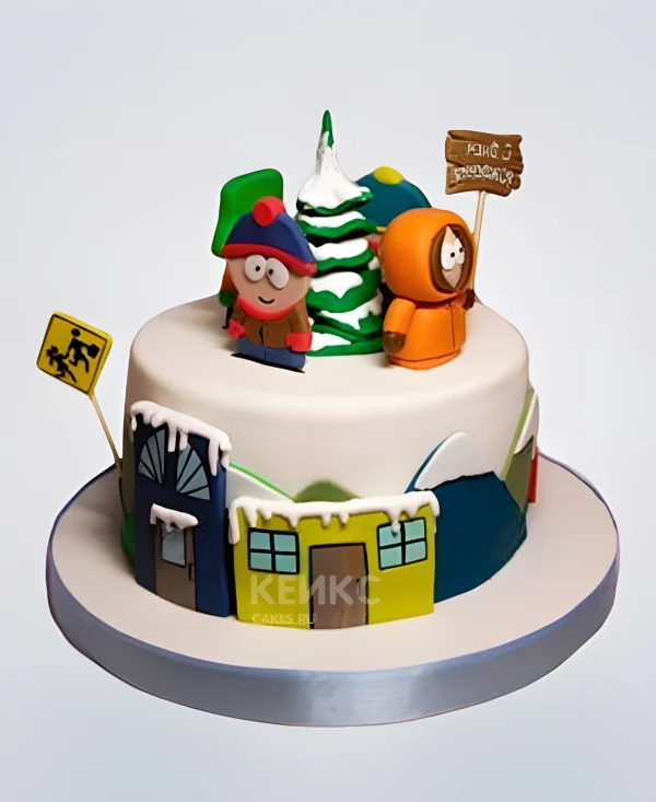 Торт в стиле Южный парк Фото