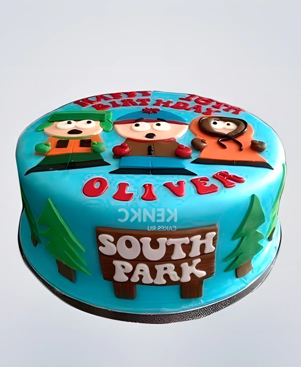 Торт Южный парк из мастики Фото