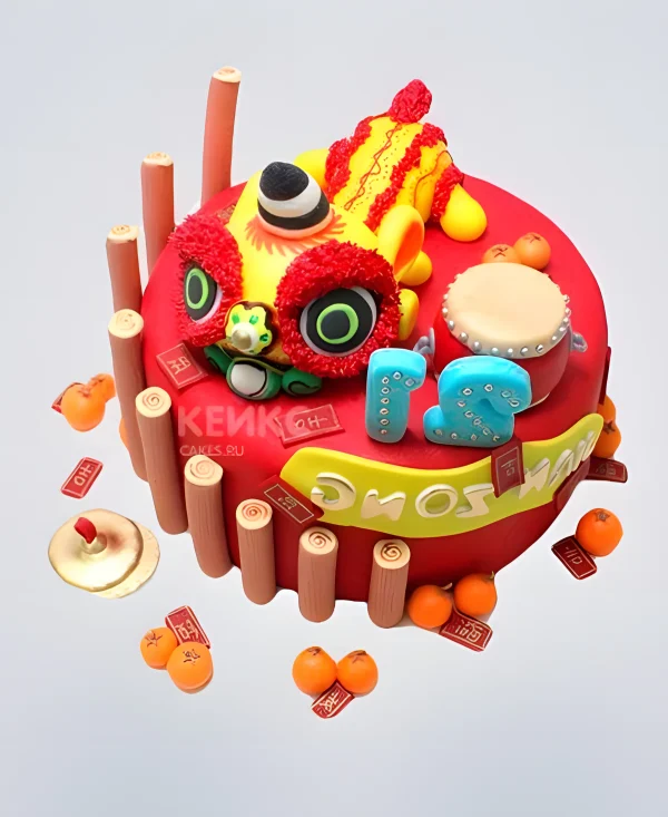 Торт в Китайском стиле Фото