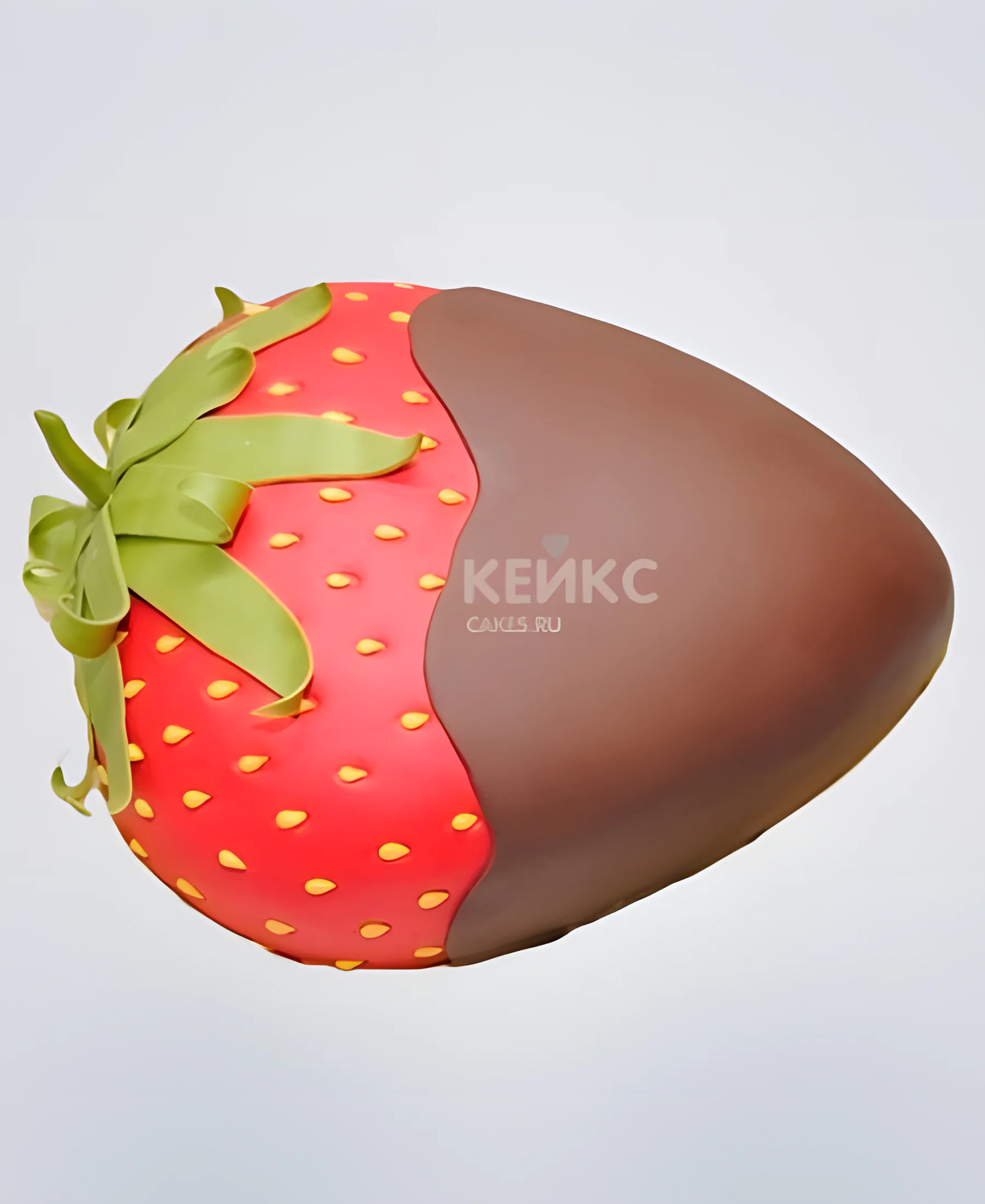 Торт клубника в шоколаде Фото