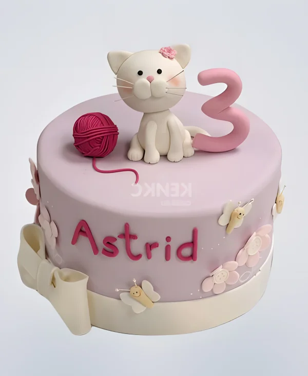 Торт с котом на день рождения 3 года Фото