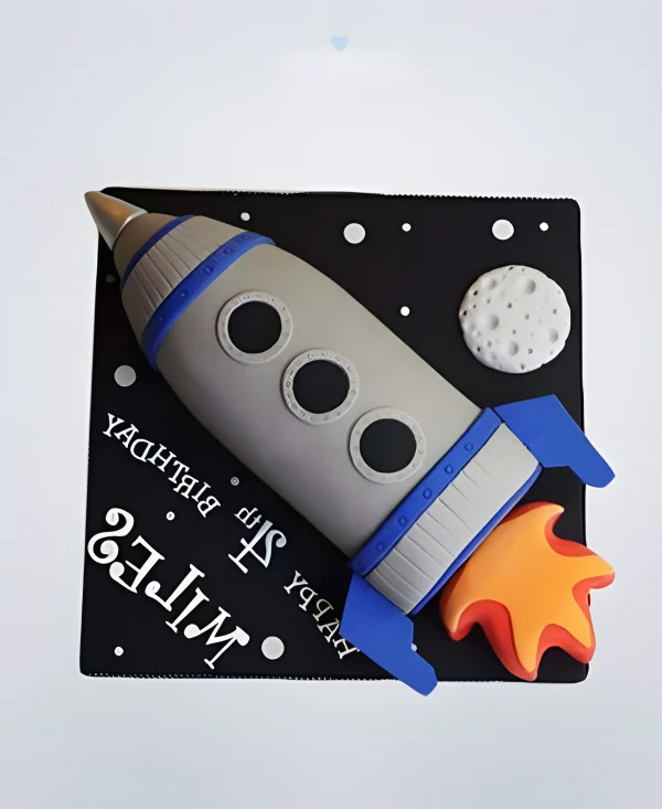 Торт космический корабль в космосе Фото