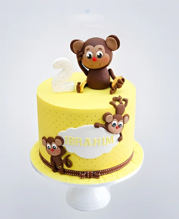 Торт с обезьянками на день рождение 2 годика Фото