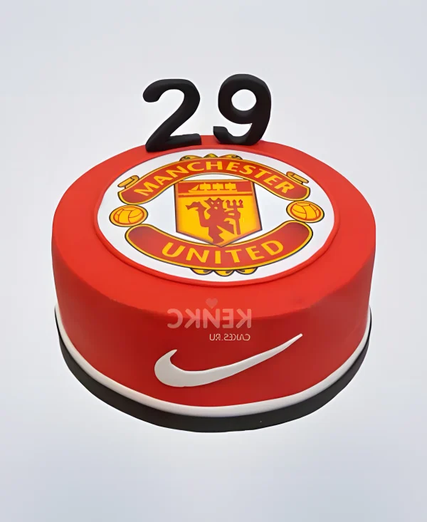 Торт на день рождения Манчестер Юнайтед Фото
