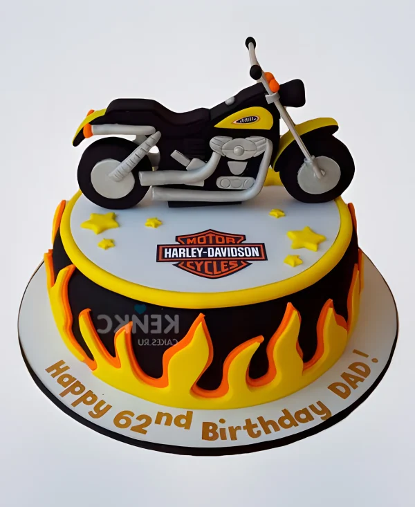 Торт Харлей Дэвидсон для мальчика Фото
