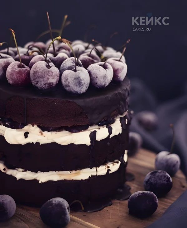 Постный торт без мастики на день рождения Фото