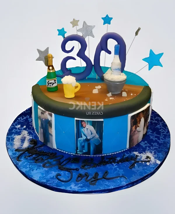 Нестандартный торт на день рождения мужу Фото