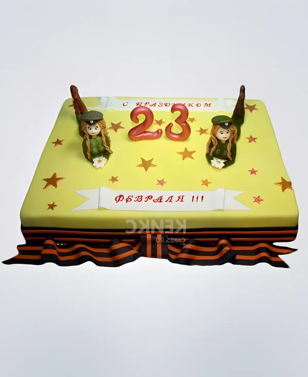 Торт мальчикам на 23 февраля Фото