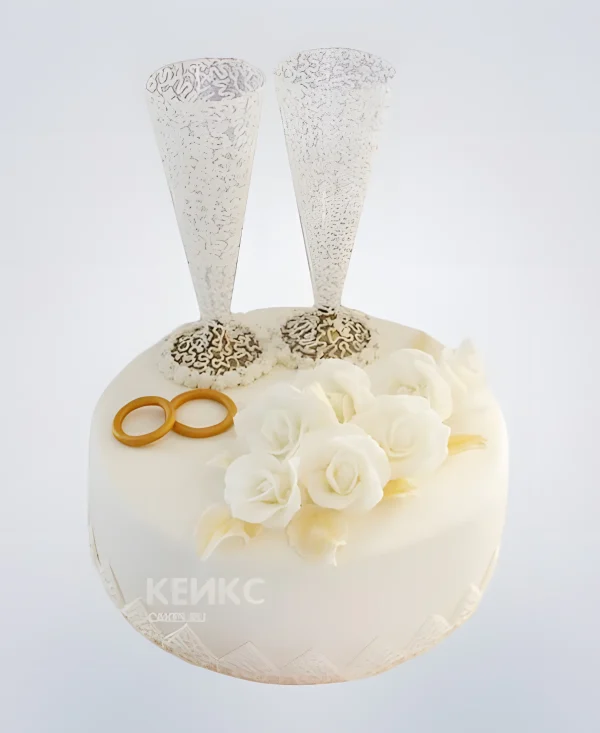 Торт на бумажную свадьбу Фото