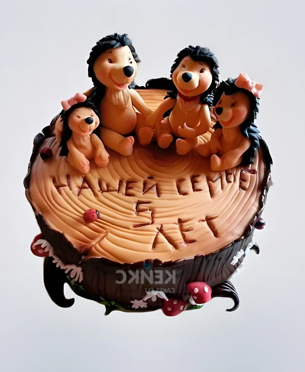 Торт на деревянную годовщину свадьбы 5 лет Фото