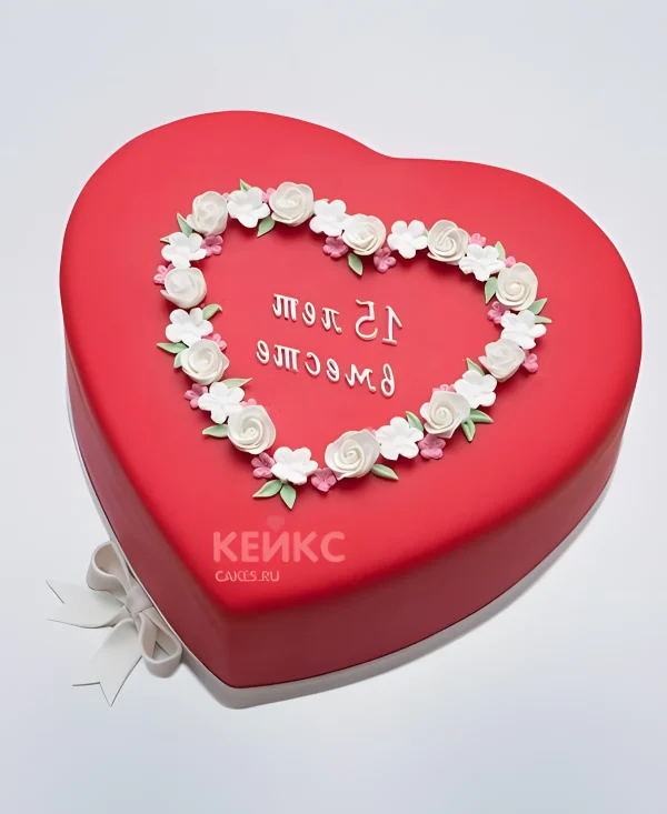 Торт на хрустальную свадьбу 15 лет Фото